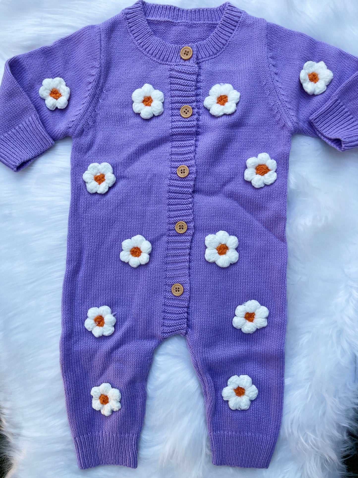 3D Flower Baby Jumpsuit