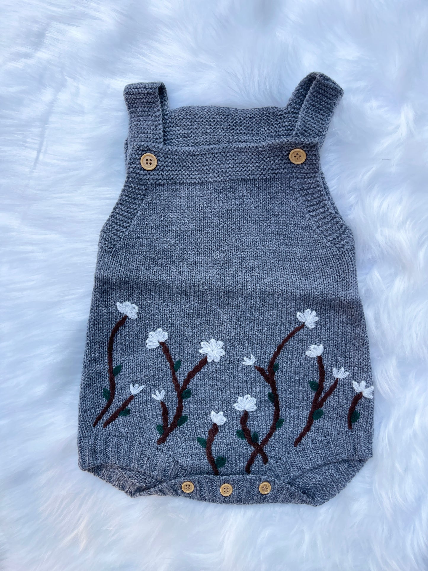 Baby Knitted Sleeveless Romper