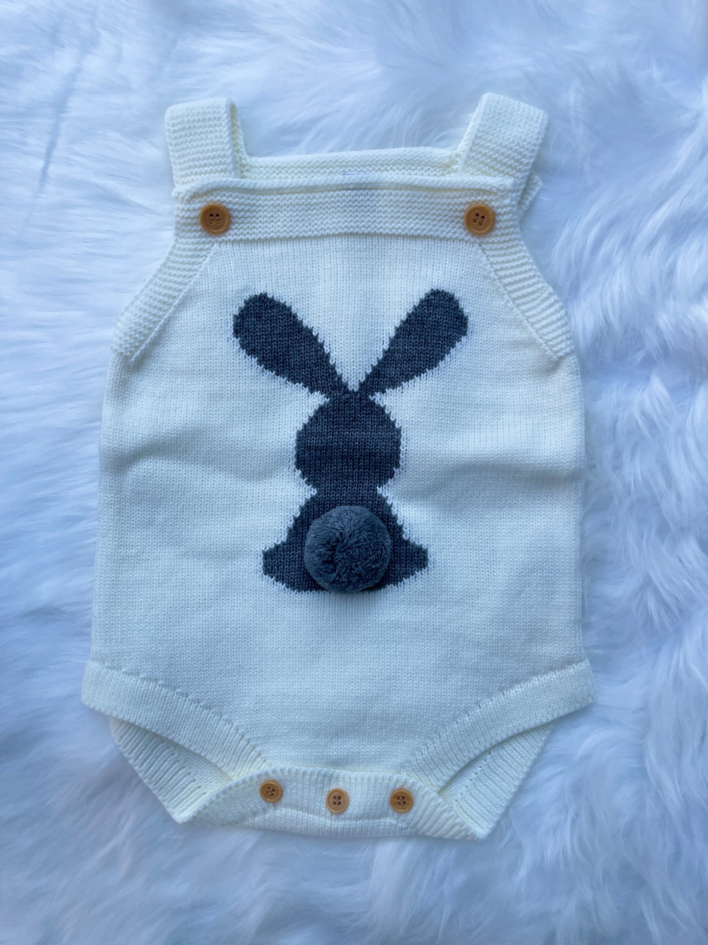 Cute Rabbit Baby Knitted Romper